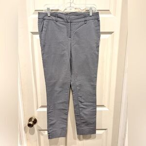 Mercer & Madison Blue and‎ White Pattern Dress Pants Slacks size 6